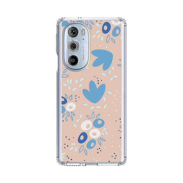 Blue Floral Pattern Motorola Edge Plus (2022) Case