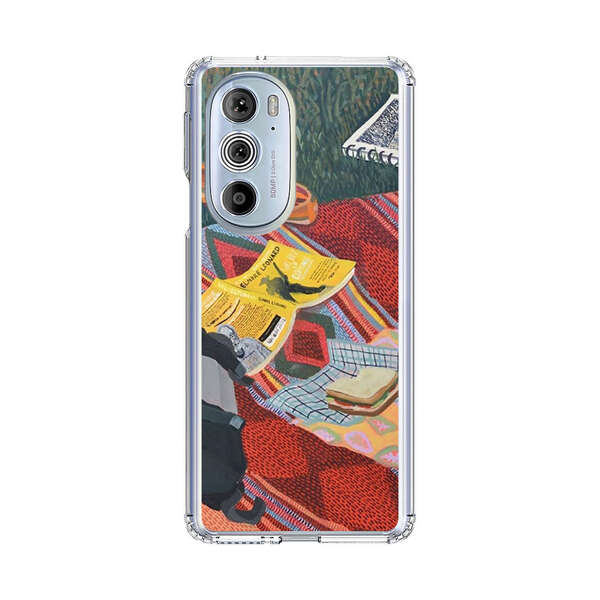 Charming Picnic Scene with Blanket and Food Motorola Edge Plus (2022) Case