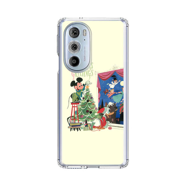Christmas Disney Mickey Mouse and Peter Pan Motorola Edge Plus (2022) Case