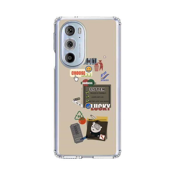 Creative Collage of Motivational Elements Motorola Edge Plus (2022) Case