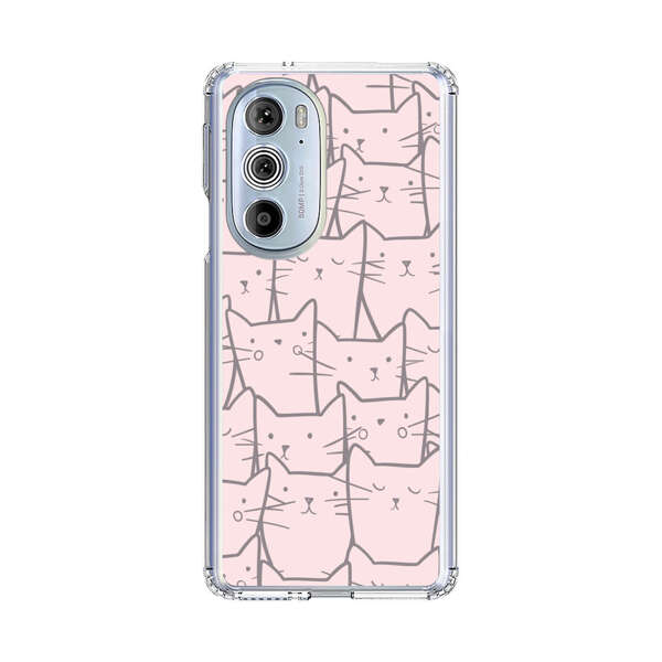 Cute Hand Drawn Cat Pattern Motorola Edge Plus (2022) Case
