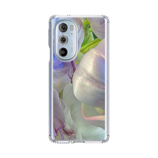 Delicate Pastel Flower Petals Close Up Motorola Edge Plus (2022) Case