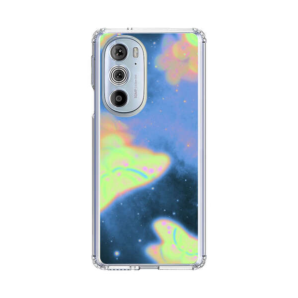 Dreamy Glowing Cosmic Butterflies Motorola Edge Plus (2022) Case