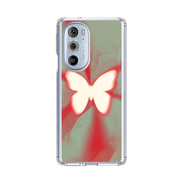 Glowing White Butterfly Abstract Radiant Design Motorola Edge Plus (2022) Case