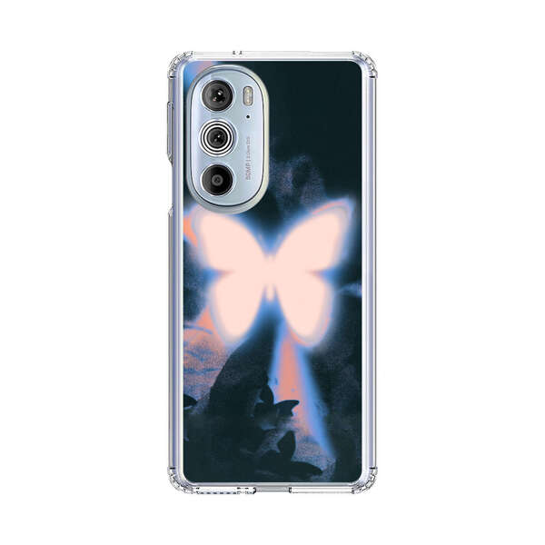 Glowing White Butterfly Motorola Edge Plus (2022) Case