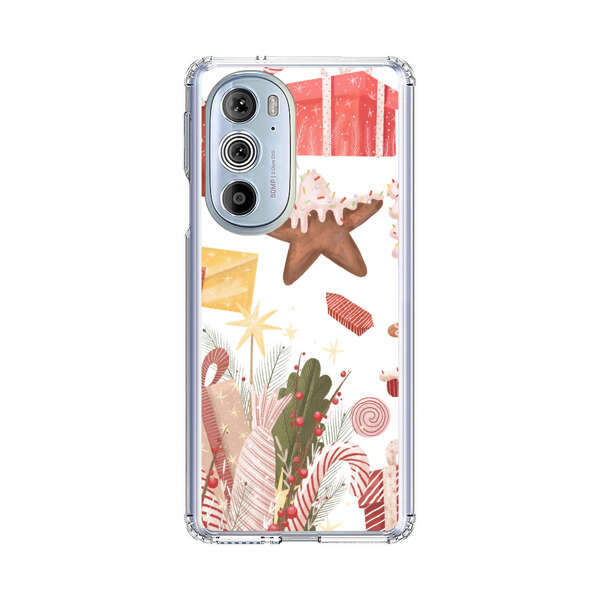 Holiday Gingerbread Candy Cane Gifts Motorola Edge Plus (2022) Case