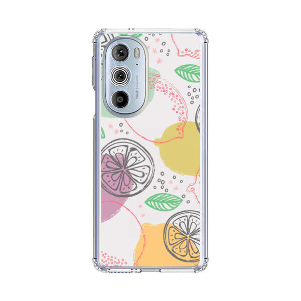 Lemon Colorful Abstract Pattern Motorola Edge Plus (2022) Case