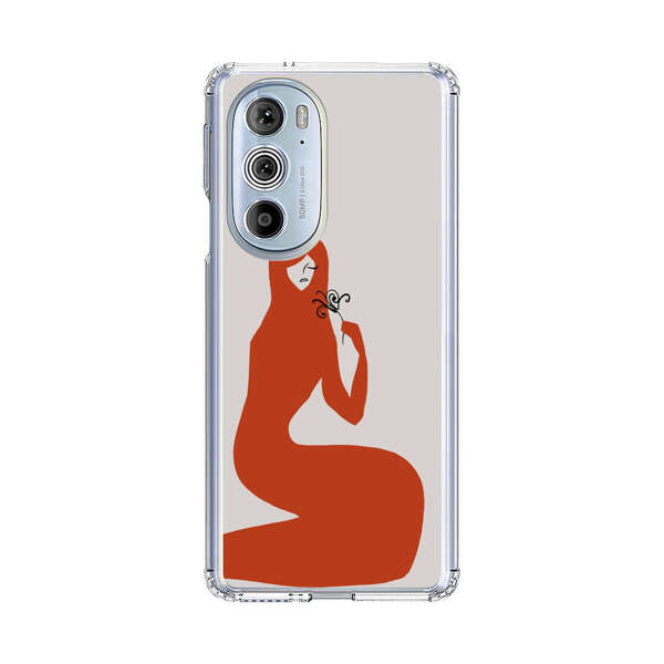 Minimalist Abstract Woman Silhouette Motorola Edge Plus (2022) Case