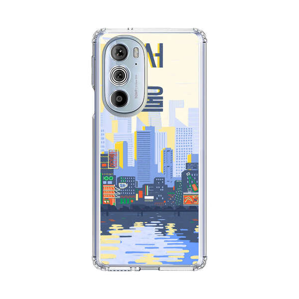 Modern City Skyline Reflection Motorola Edge Plus (2022) Case