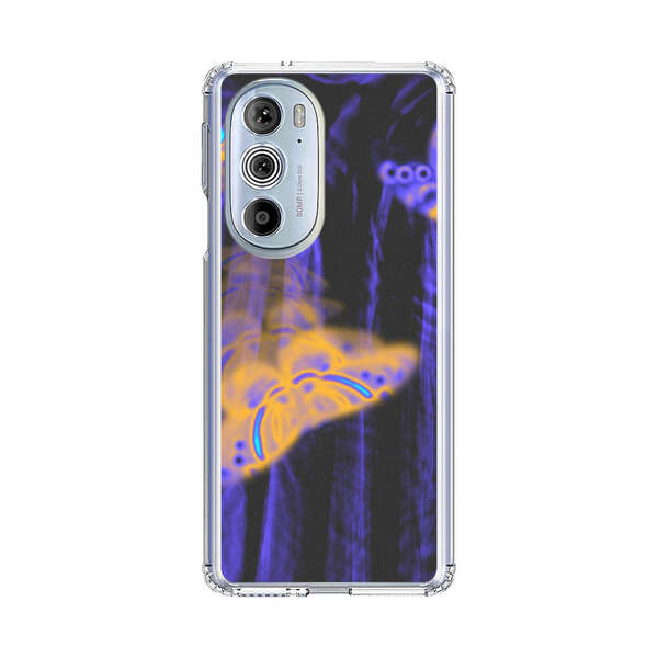 Neon Glowing Butterflies Motorola Edge Plus (2022) Case