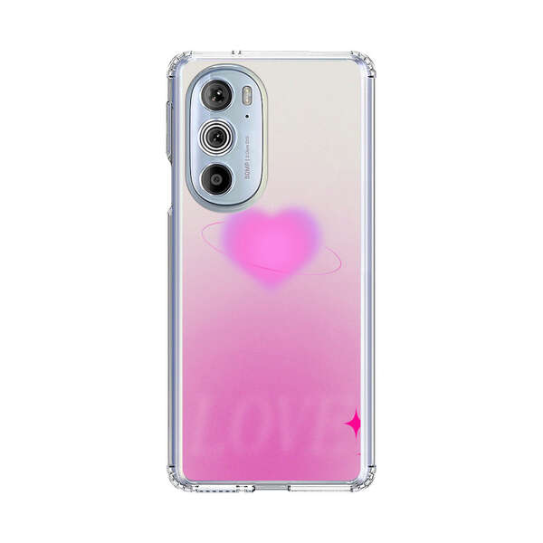 Pink Glowing Heart Love Sparkle Motorola Edge Plus (2022) Case
