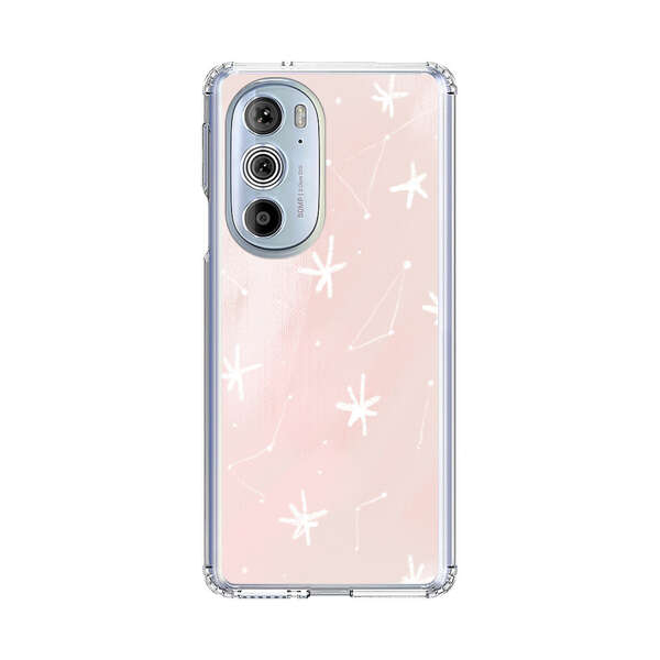 Pink Stars and Constellation Pattern Motorola Edge Plus (2022) Case