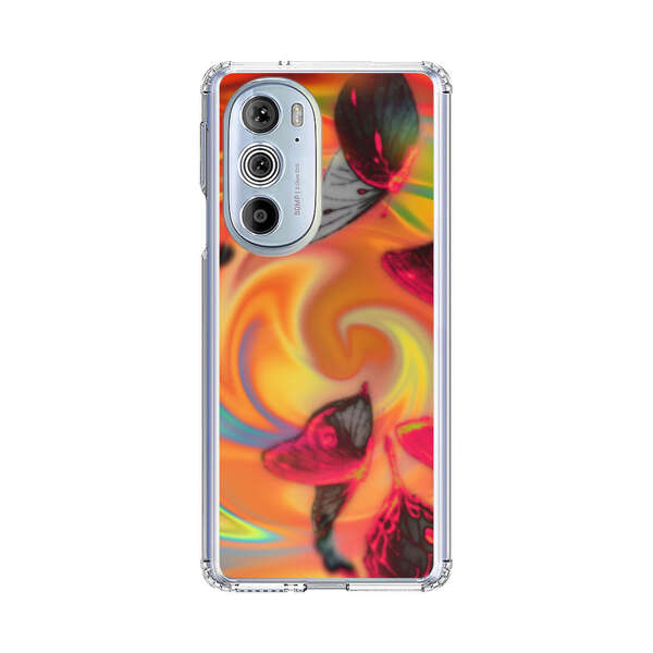 Psychedelic Butterflies Swirl Motorola Edge Plus (2022) Case