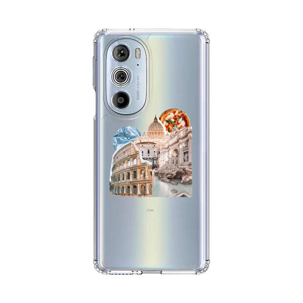 Rome Landmarks with Pizza Motorola Edge Plus (2022) Case