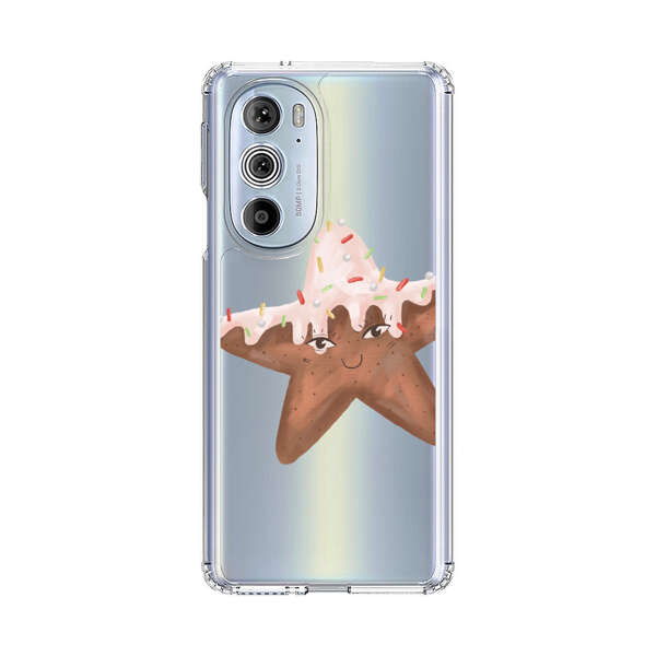 Smiling Gingerbread Star Cookie Motorola Edge Plus (2022) Case