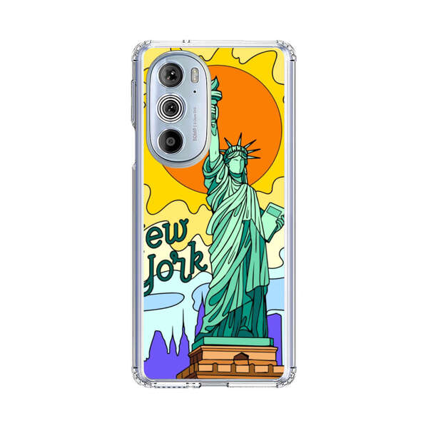 Statue of Liberty New York Artistic Sun Motorola Edge Plus (2022) Case