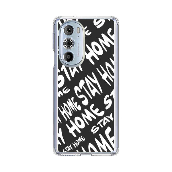 Stay Home Pattern Motorola Edge Plus (2022) Case