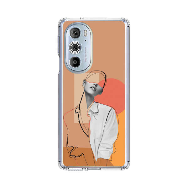 Stylish Abstract Portrait Art Motorola Edge Plus (2022) Case