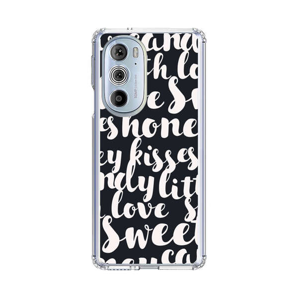 Sweet Honey Kisses Love Sugar Candy Pattern Motorola Edge Plus (2022) Case