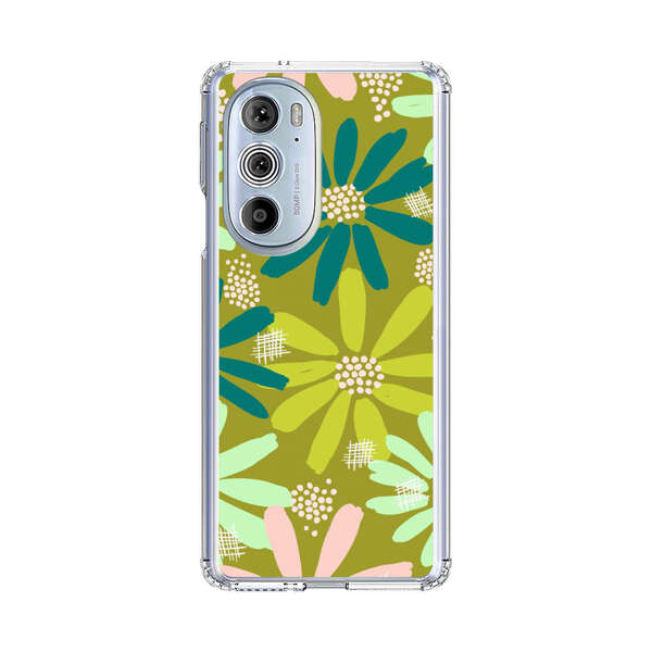 Vibrant Floral Daisy Pattern Motorola Edge Plus (2022) Case