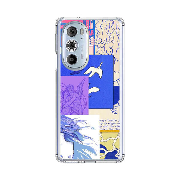 Vibrant Retro Pop Art Collage Motorola Edge Plus (2022) Case