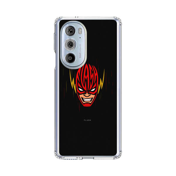 Vibrant Superhero Face with Lightning Bolts Motorola Edge Plus (2022) Case