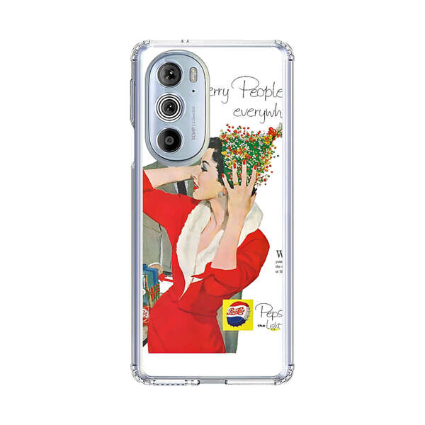 Vintage Pepsi-Cola Holiday Advertisement Motorola Edge Plus (2022) Case