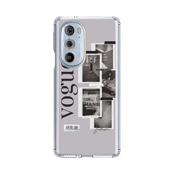 Vogue Fashion Collage Minimalist Motorola Edge Plus (2022) Case