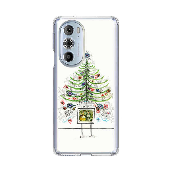 Whimsical Christmas Tree Artistic Design Motorola Edge Plus (2022) Case
