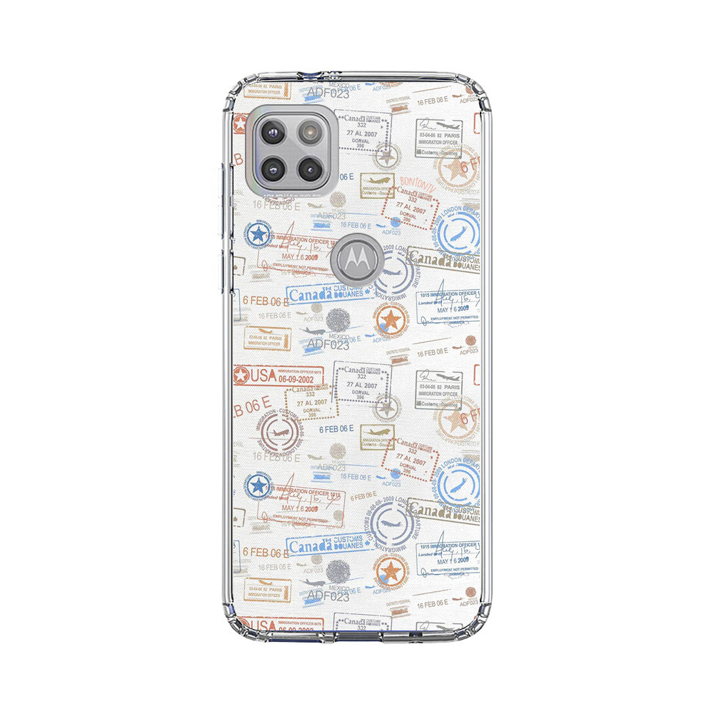 Vintage Passport Stamps Pattern world-stamps