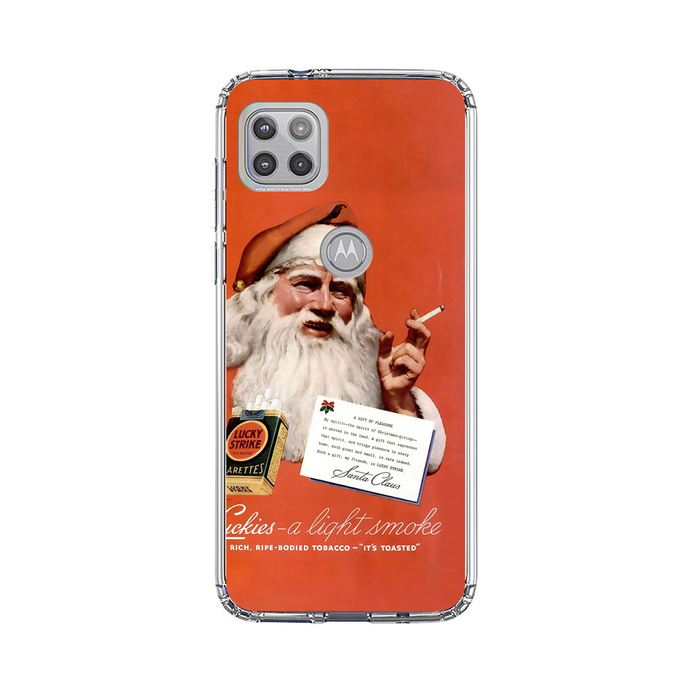 Vintage Santa Claus Smoking Lucky Strike Cigarettes Advertisement Motorola Moto G 5G (2020) Case
