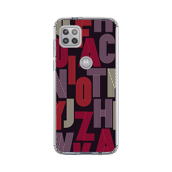 Abstract Letters Pattern Motorola Moto G 5G (2020) Case