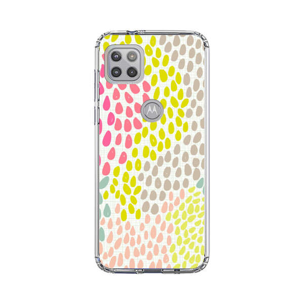 Colorful Abstract Teardrop Pattern Motorola Moto G 5G (2020) Case