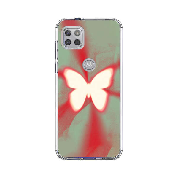 Glowing White Butterfly Abstract Radiant Design Motorola Moto G 5G (2020) Case