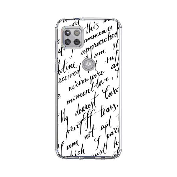 Handwritten Calligraphy Motorola Moto G 5G (2020) Case