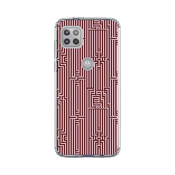 Intricate Geometric Striped Pattern Motorola Moto G 5G (2020) Case