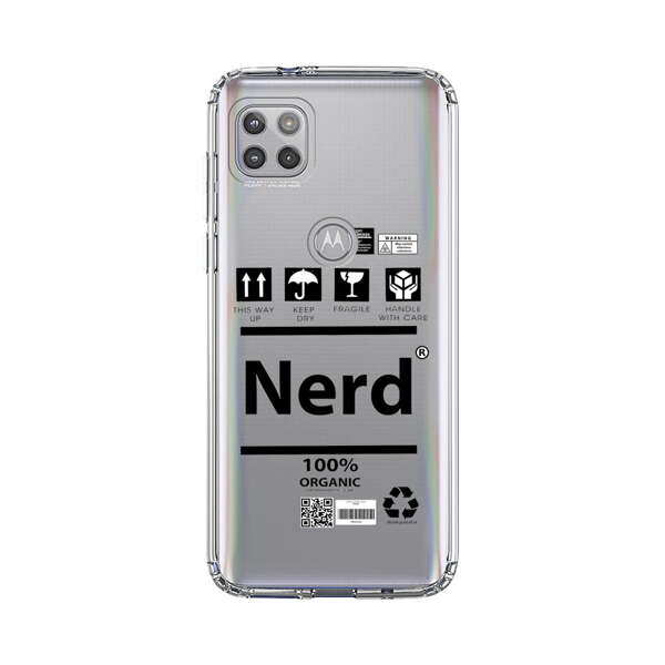 Minimalist Nerd Shipping Icons Design Motorola Moto G 5G (2020) Case