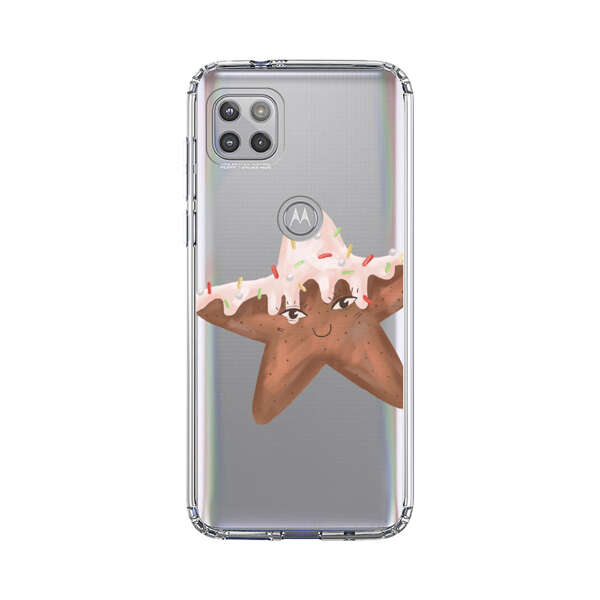 Smiling Gingerbread Star Cookie Motorola Moto G 5G (2020) Case