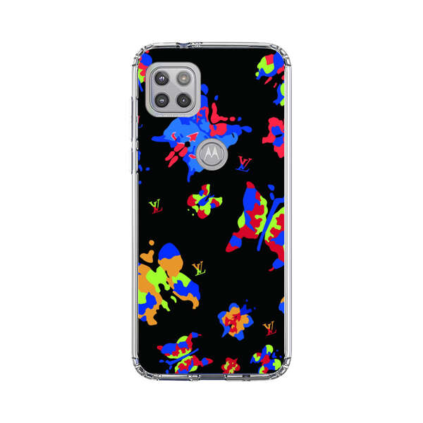Vibrant Abstract Butterflies and Floral Splashes Motorola Moto G 5G (2020) Case