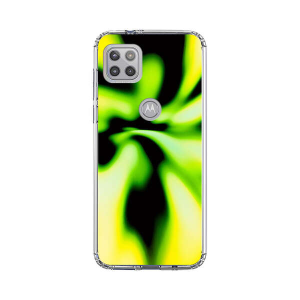 Vibrant Abstract Green and Yellow Swirl Motorola Moto G 5G (2020) Case
