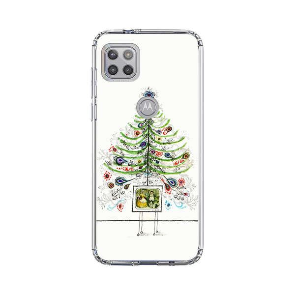 Whimsical Christmas Tree Artistic Design Motorola Moto G 5G (2020) Case