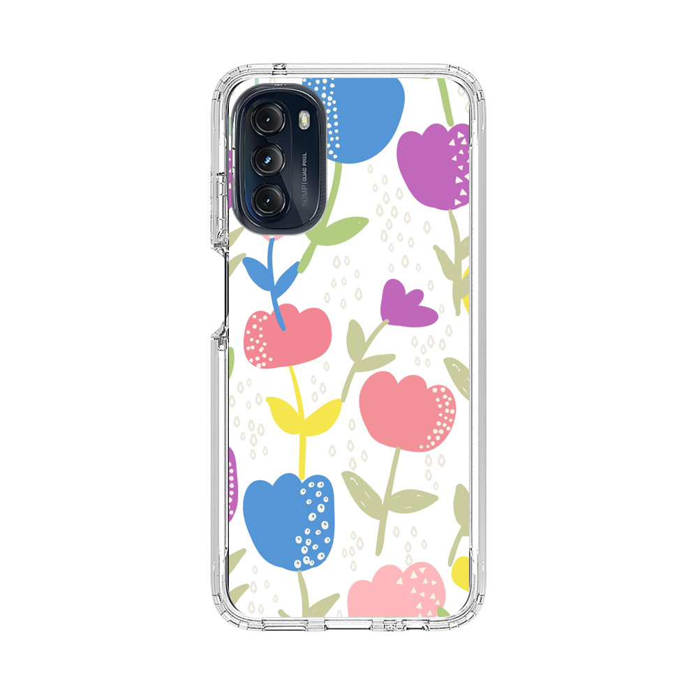 Colorful Tulip Floral Pattern cartoon-tulips