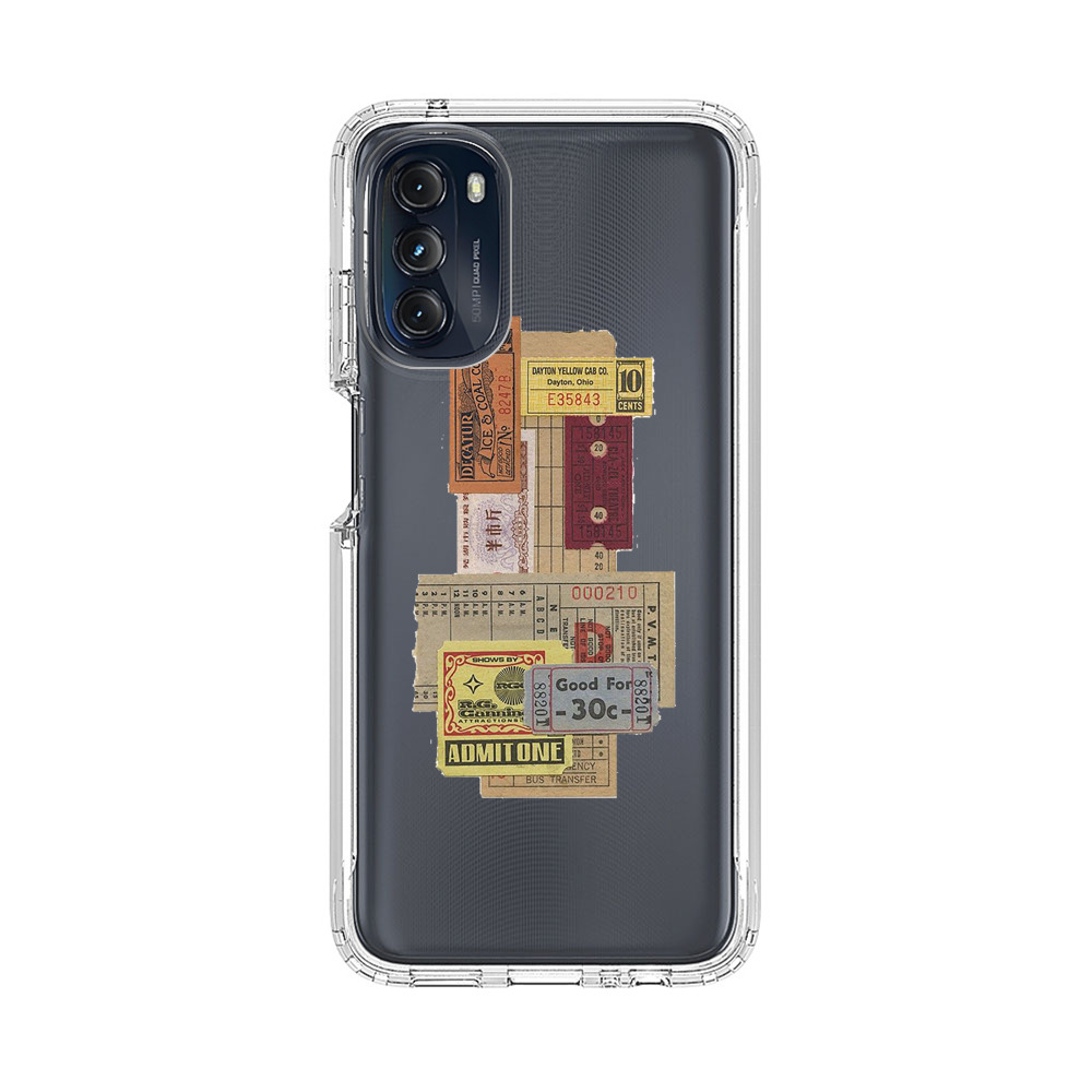 Vintage Admission and Raffle Tickets Collage Motorola Moto G 5G (2022) Case