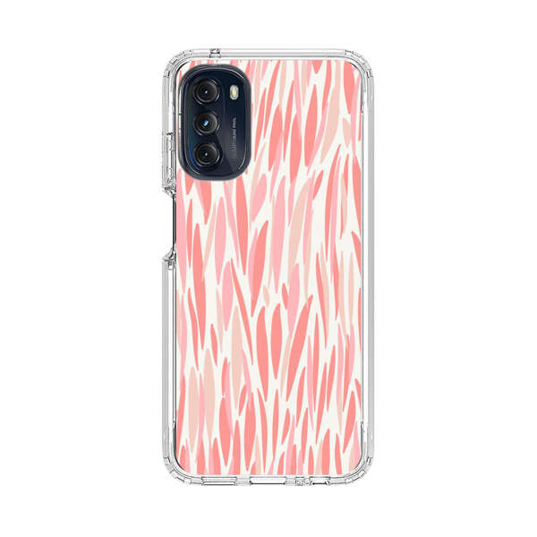 Abstract Coral Wavy Lines Pattern Motorola Moto G 5G (2022) Case