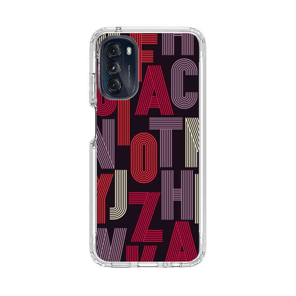 Abstract Letters Pattern Motorola Moto G 5G (2022) Case
