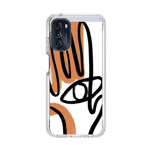 Abstract Minimalist Hand with Eye Motorola Moto G 5G (2022) Case