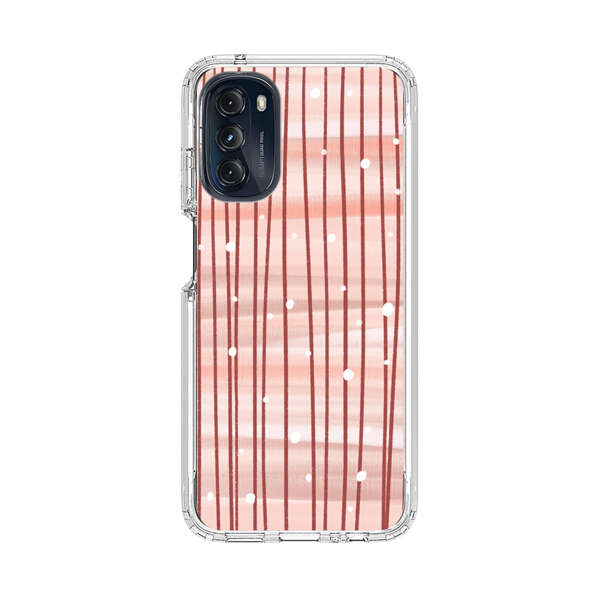 Abstract Vertical Lines Pink Pattern Motorola Moto G 5G (2022) Case