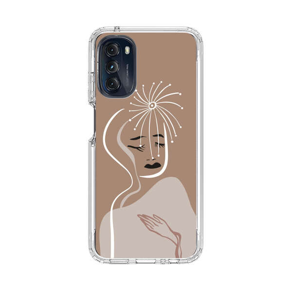 Artistic Abstract Portrait with Serene Face Motorola Moto G 5G (2022) Case