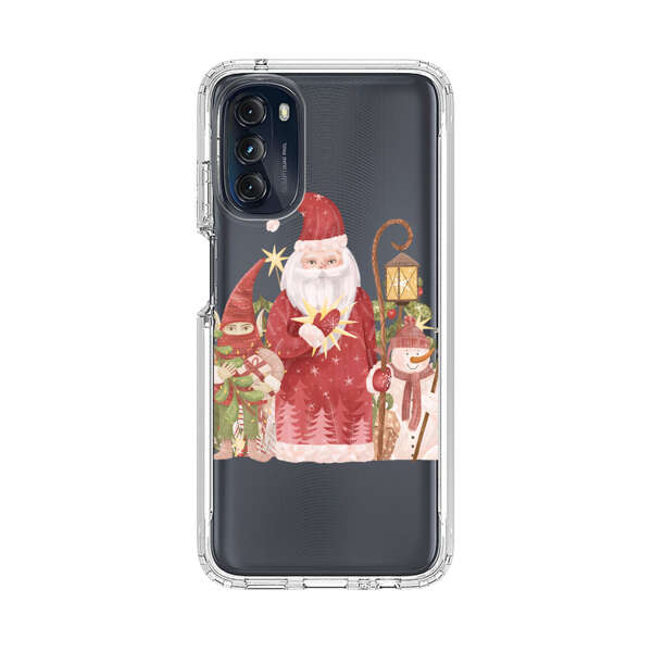 Christmas Santa Elf Snowman Festive Illustration Motorola Moto G 5G (2022) Case