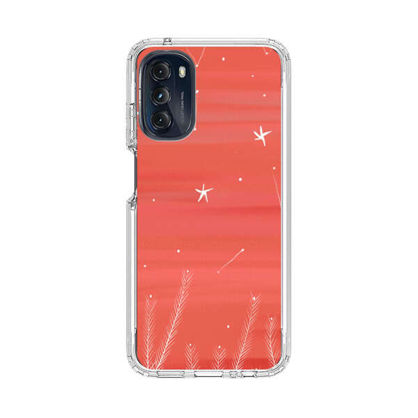 Coral Night Sky with Stars and Plants Motorola Moto G 5G (2022) Case
